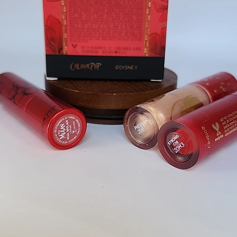 Colourpop Mulan Lux Lip Trio Honor To Us All - Hua Mulan, Phoenix, & Str…